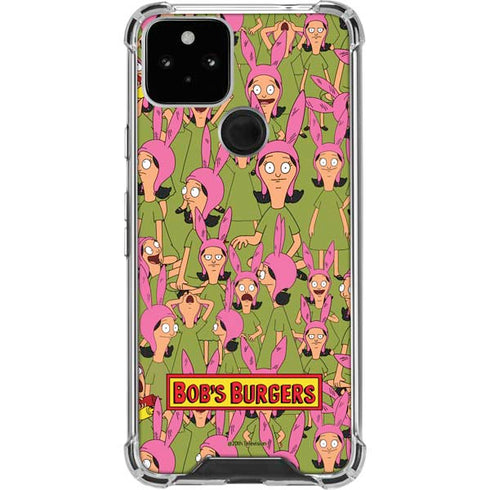 Bobs Burgers Louise Belcher Google Pixel 5 Clear Case